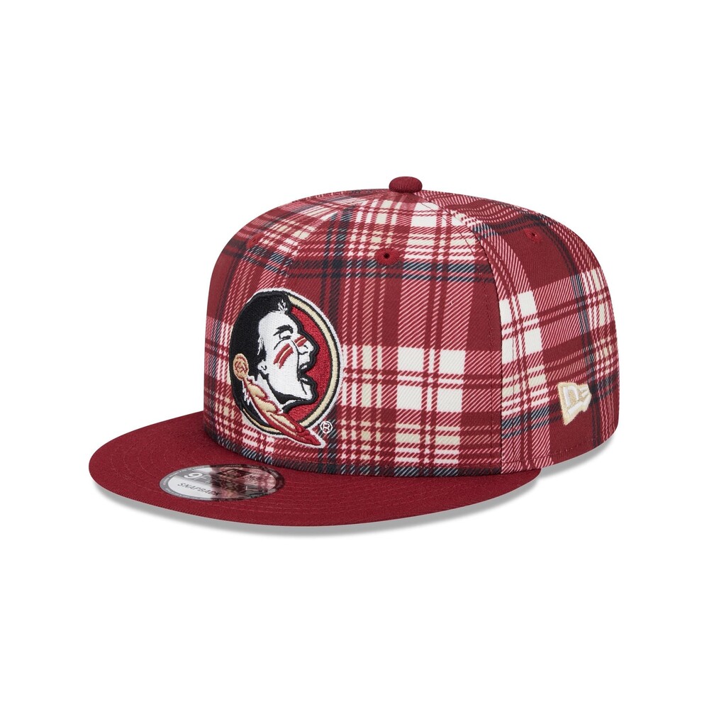 New Era Florida State Seminoles Plaid 9FIFTY Snapback Hat - One Size